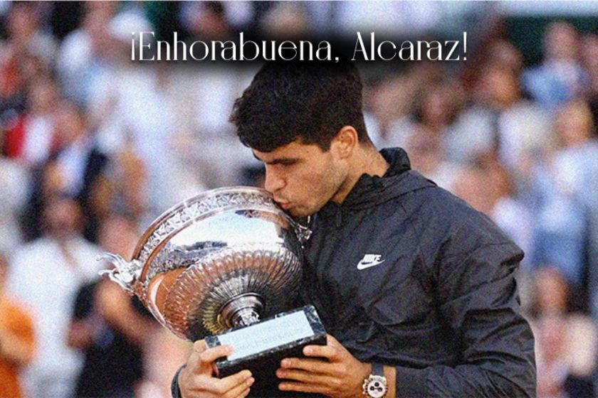 Alcaraz campeón de Roland Garros 2024 con Legado Ibérico ElPozo