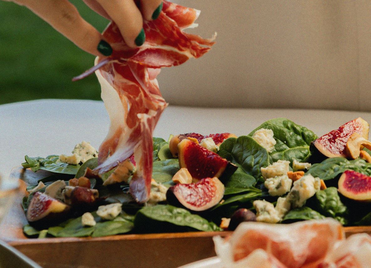 ensalada con jamón Legado Ibérico