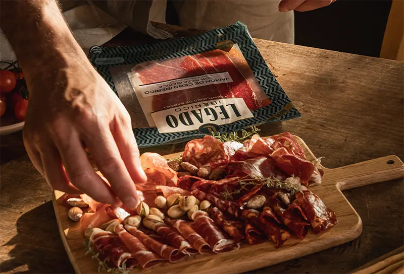 Compartir jamón Legado Ibérico en verano