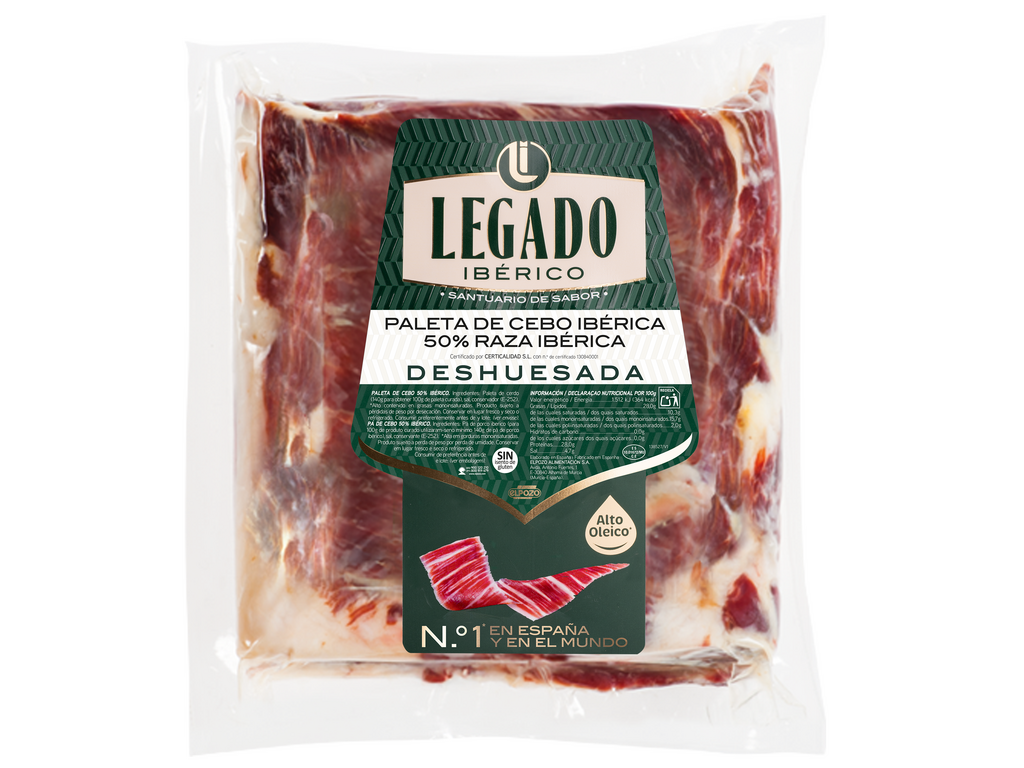 Molded Sliced Iberian Cebo Shoulder